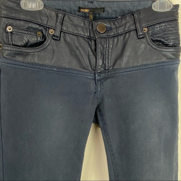 Maje Low-Rise Skinny Jeans Size Small - Picture 3 of 10